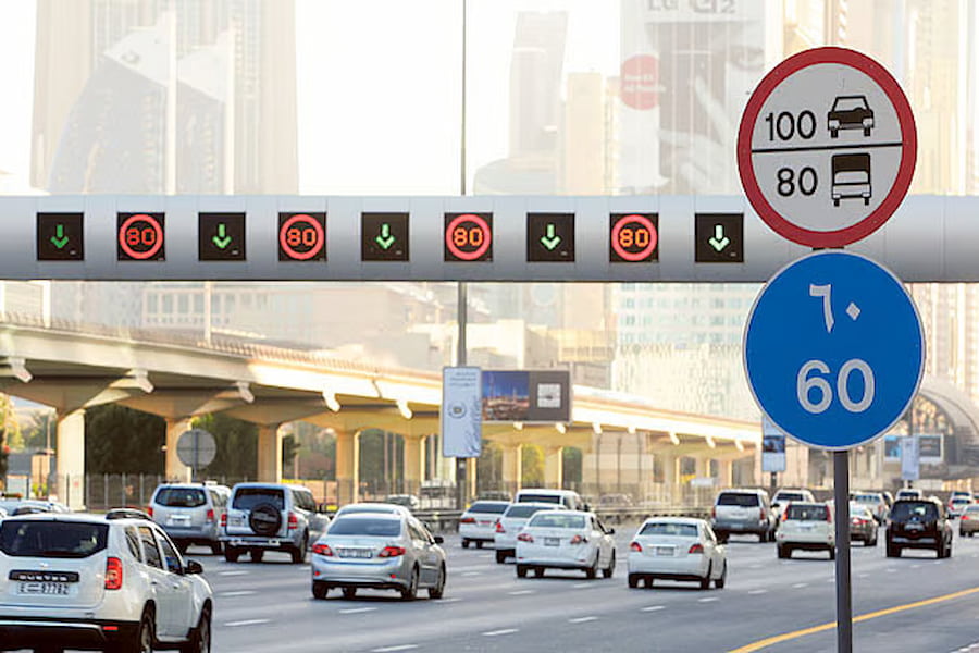 Speed Limit Signage in Dubai