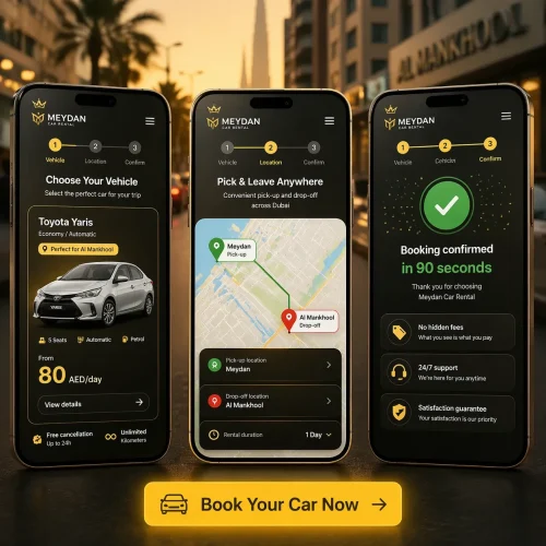 rent car in dubai by meydan