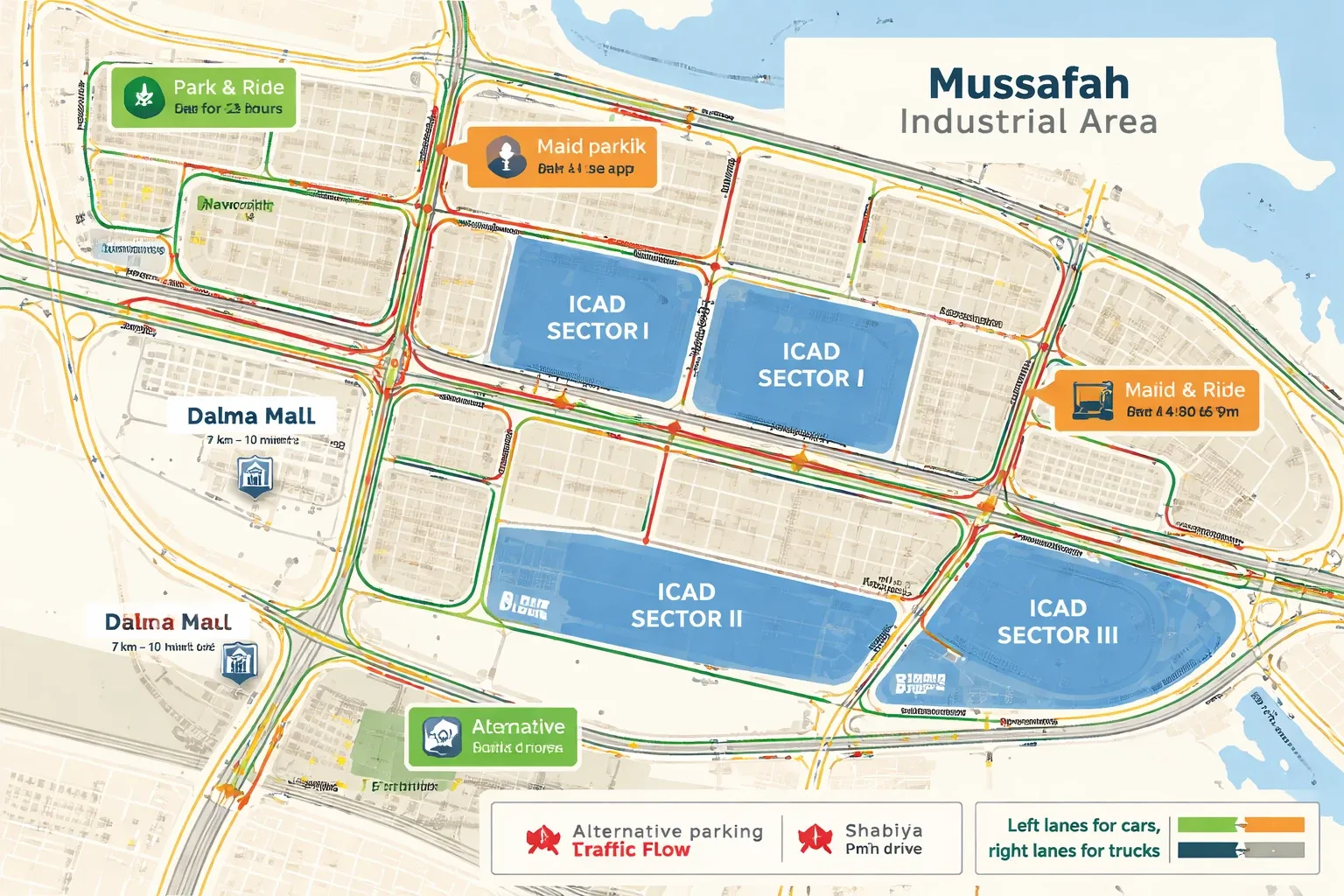 navigate Mussafah Bus Station