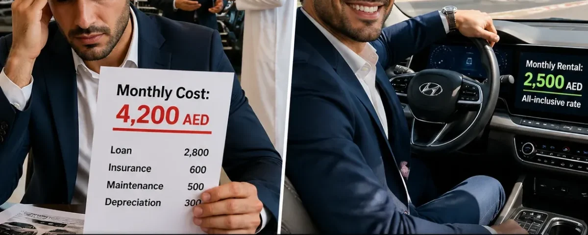 monthly car rental vs ownership