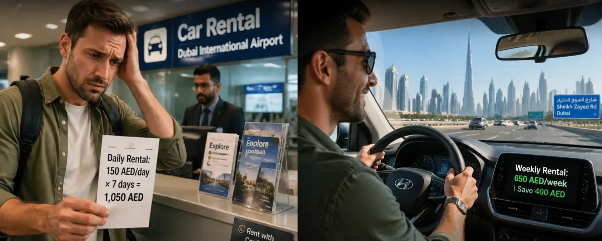 Cheap Rent a Car Dubai Weekly