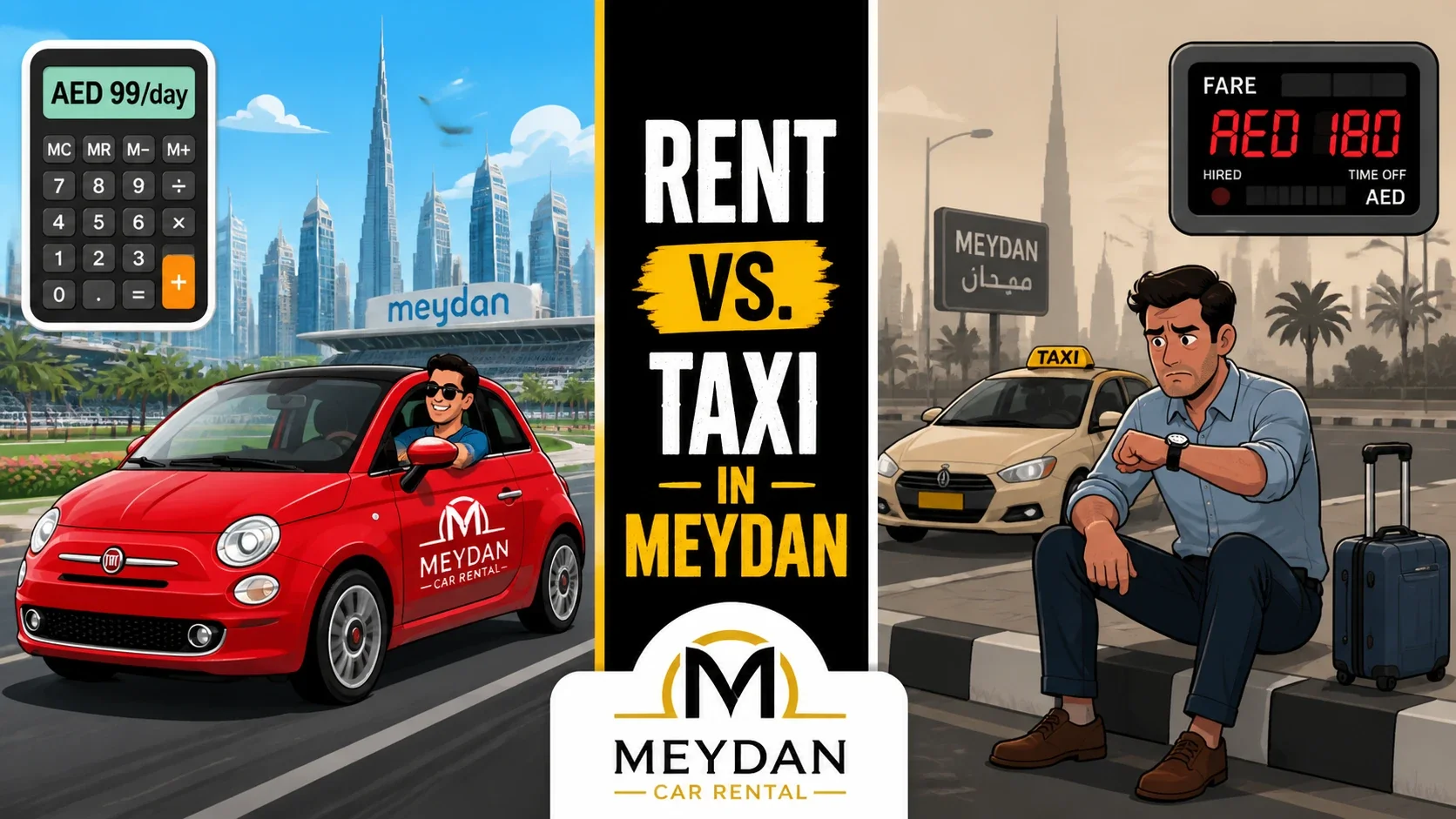 rent or taxi in meydan
