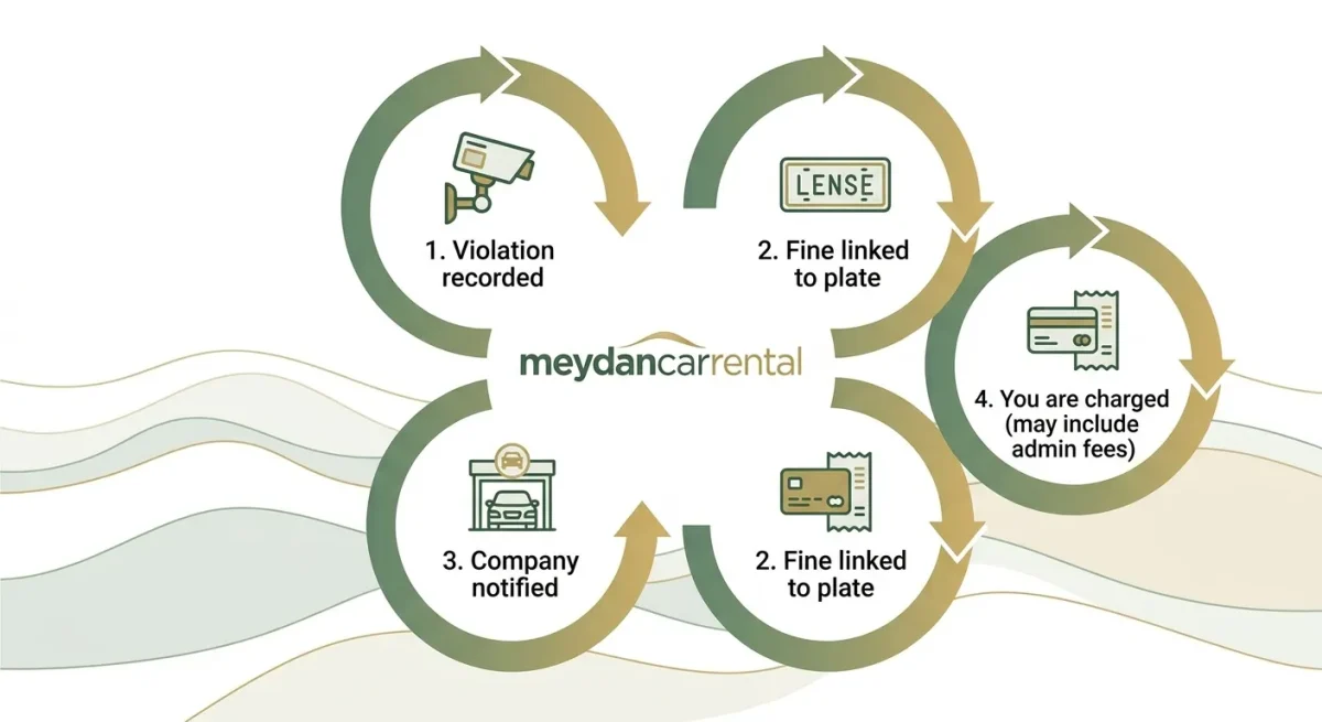 Meydan Dubai Traffic Fines for Tourists