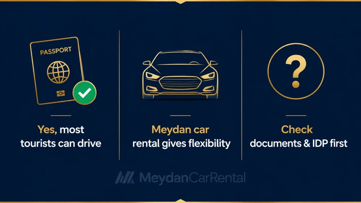 Drive in Meydan Dubai
