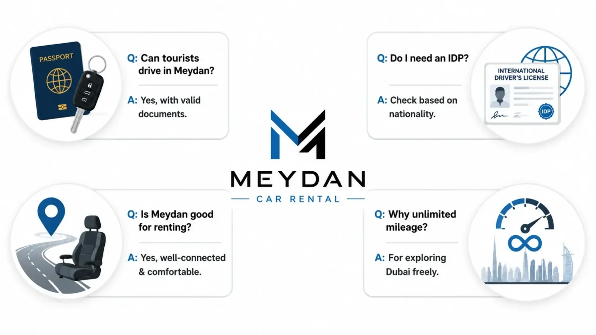 Drive in Meydan Dubai