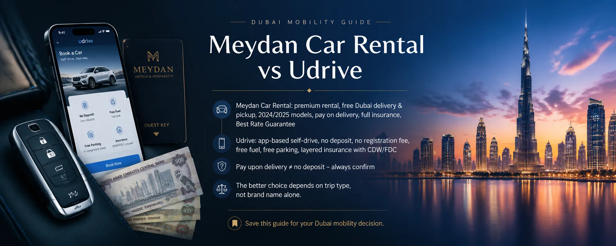 Meydan Car Rental vs Udrive