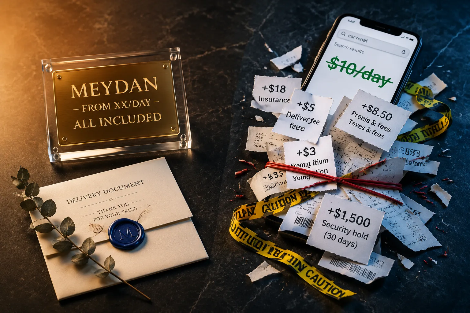 Meydan Car Rental vs Kayak