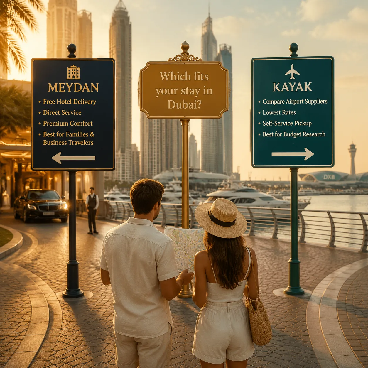 Meydan Car Rental vs Kayak