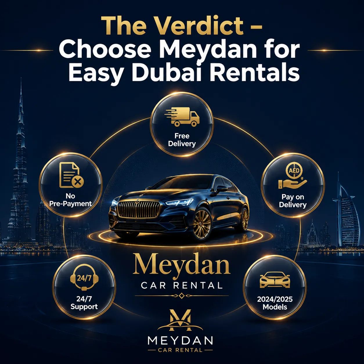 Meydan Car Rental vs Kayak in Dubai