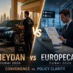 Meydan Car Rental vs Europcar Dubai