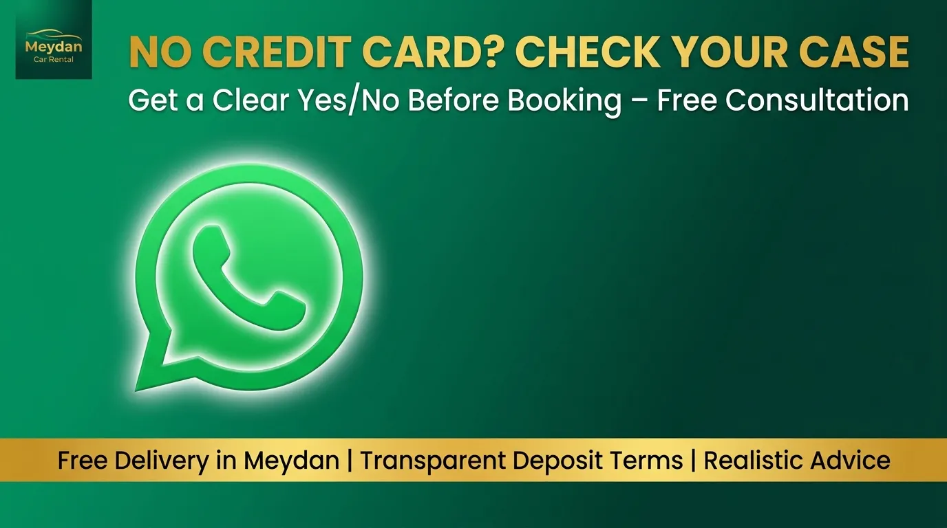 Renting a Car in Meydan Dubai Without a Credit Card