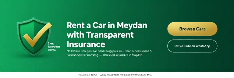 rental car insurance in Meydan Dubai