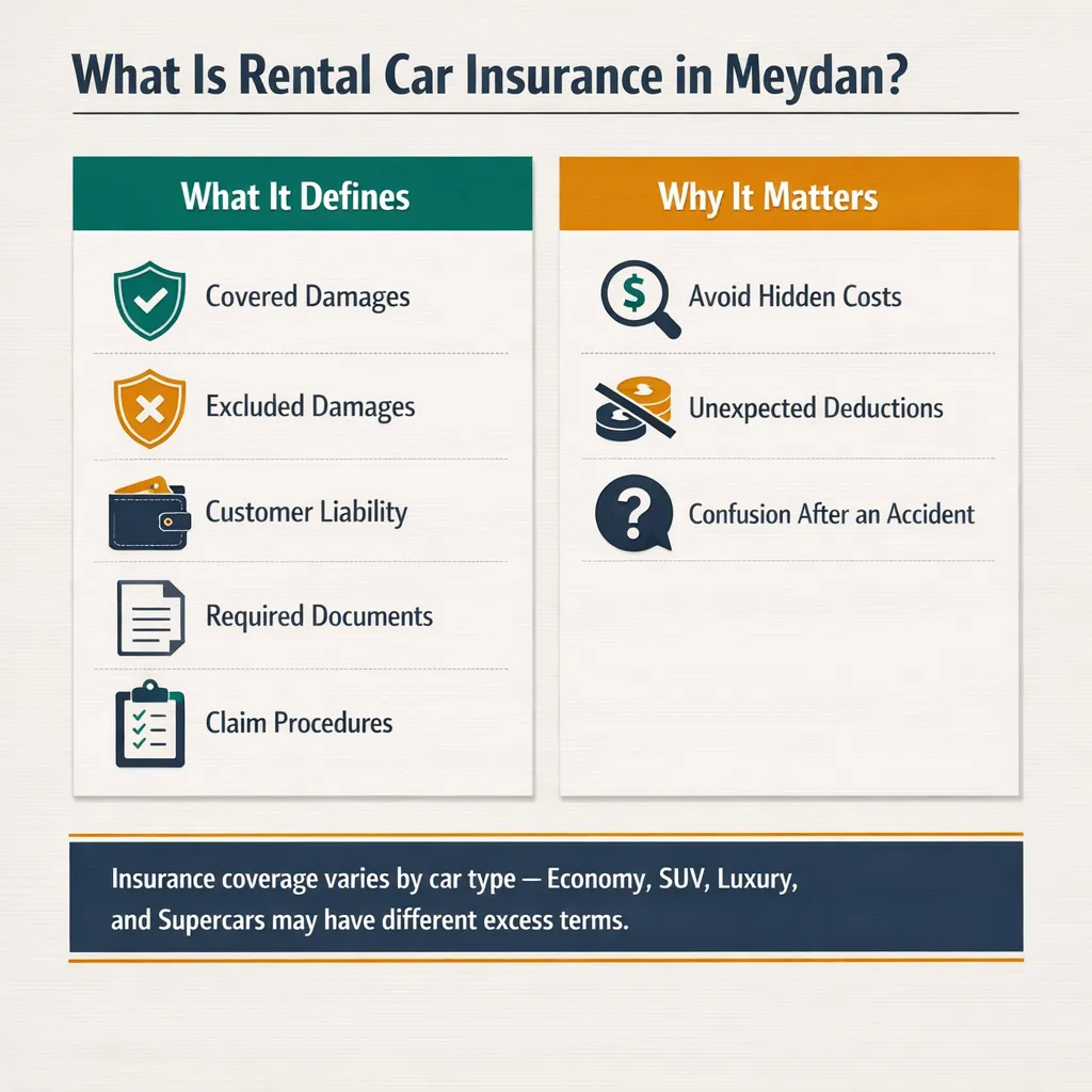 rental car insurance in Meydan Dubai