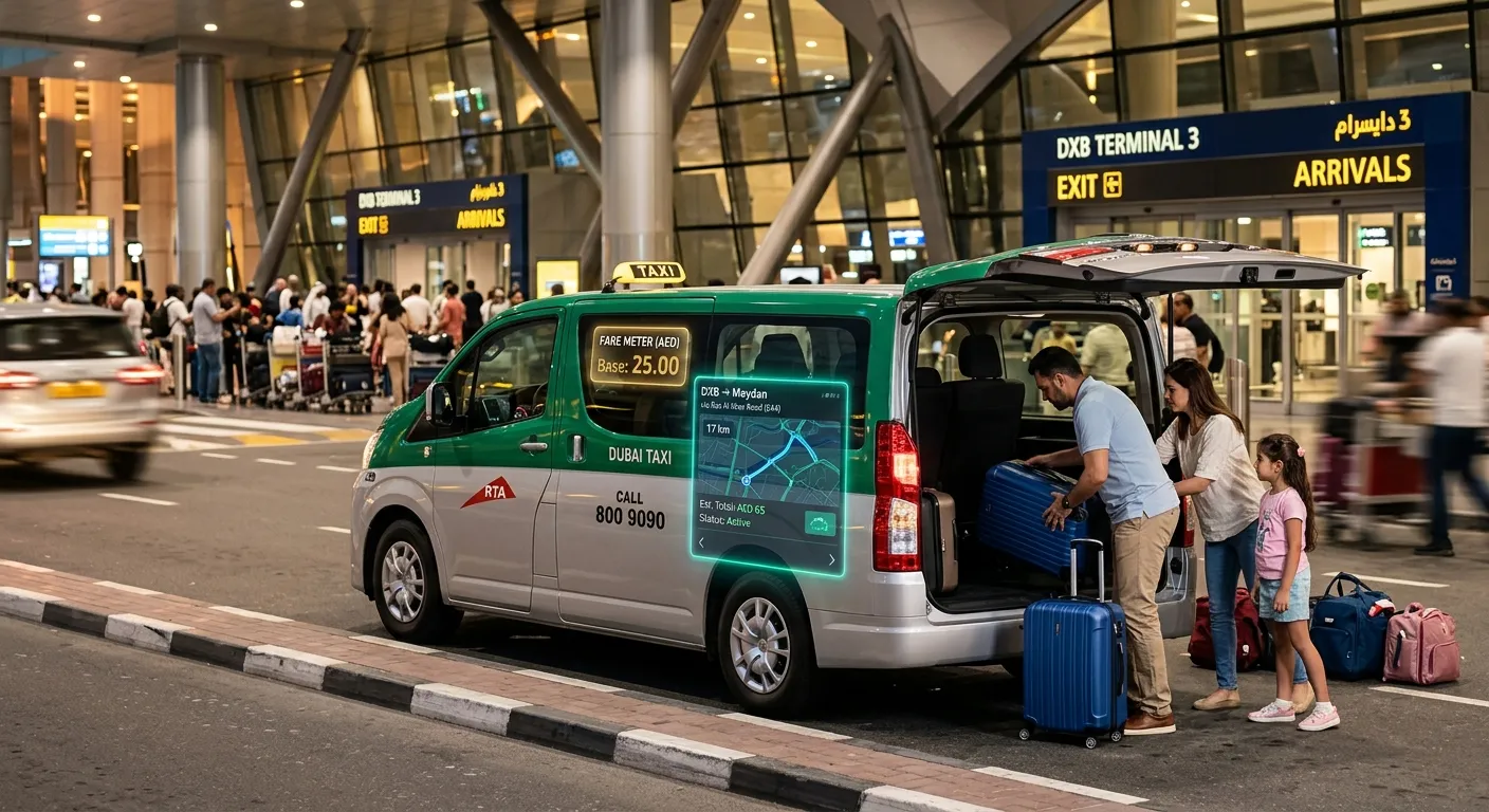 taxi cost in Meydan Dubai