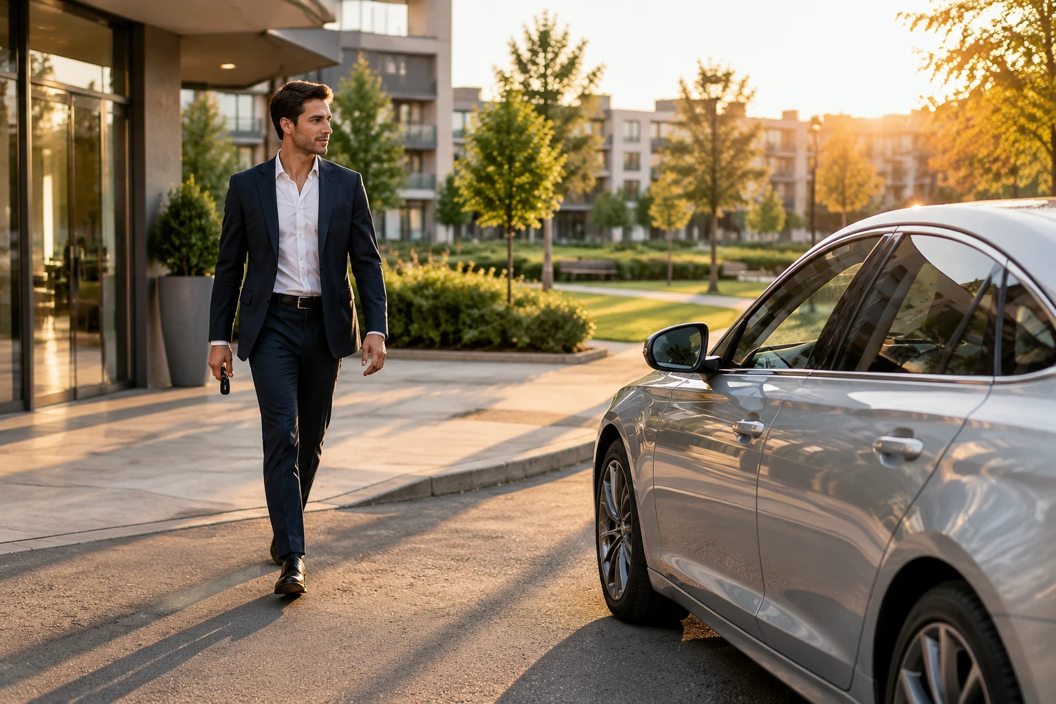 JVC resident morning work commute - Meydan Car Rental