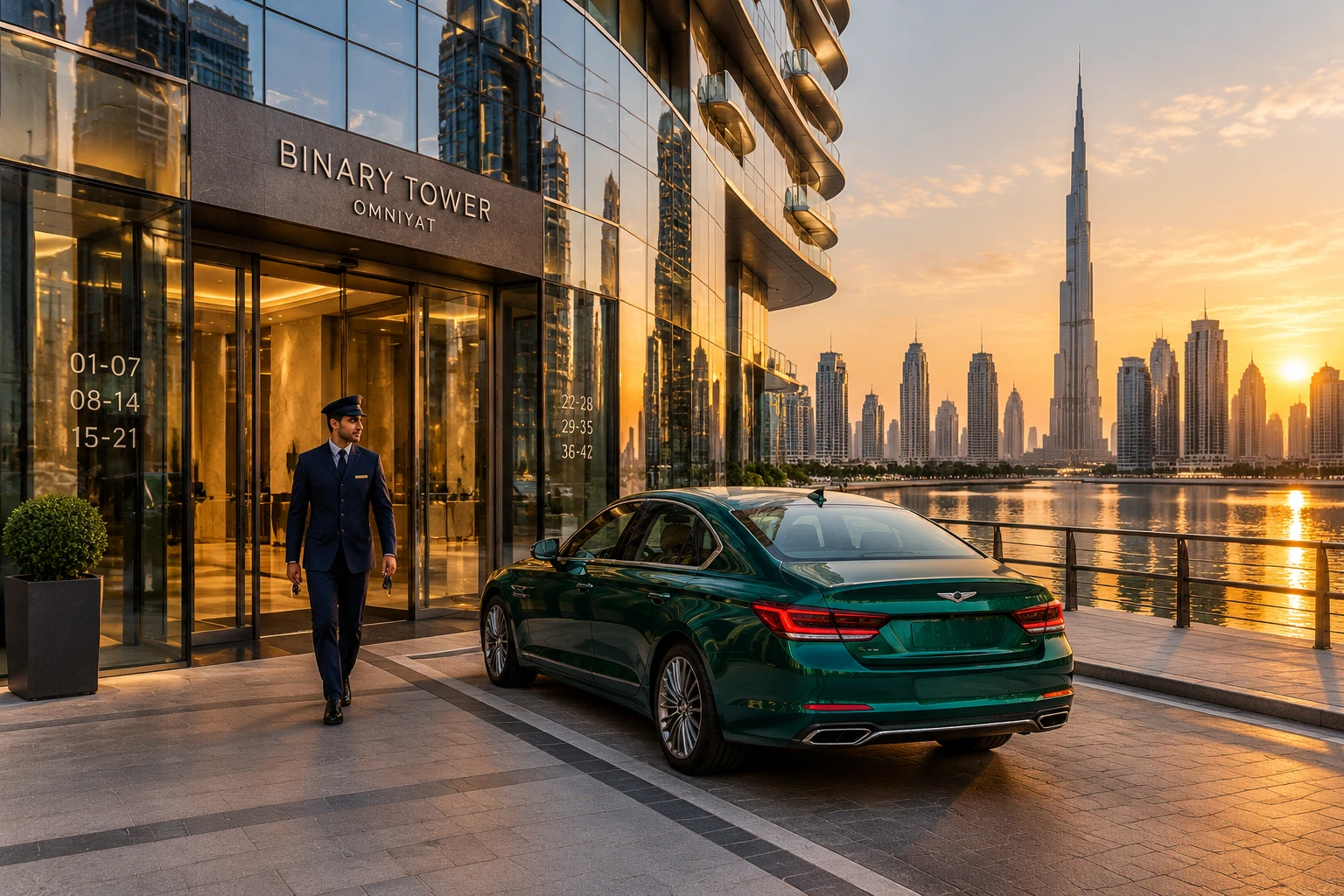 Meydan Car Rental Delivery in Business Bay from Binary Tower